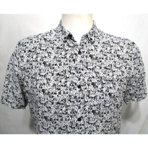 Rare! Mac Miller Macadelic Cover Art Naked Ladies Print Button Up Shirt Men S